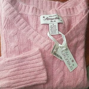 NWT ANGORA Aeropostale Fitted Sweater Jr M